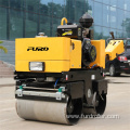 Hand Manual Mini Double Drum Asphalt Roller Machine For Trench Compaction